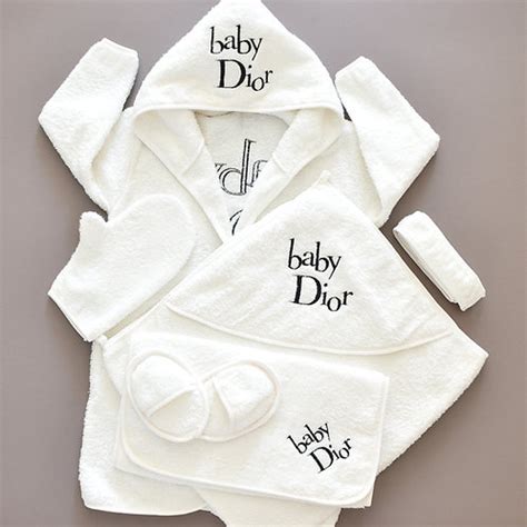 dior dummy|baby dior bathrobe.